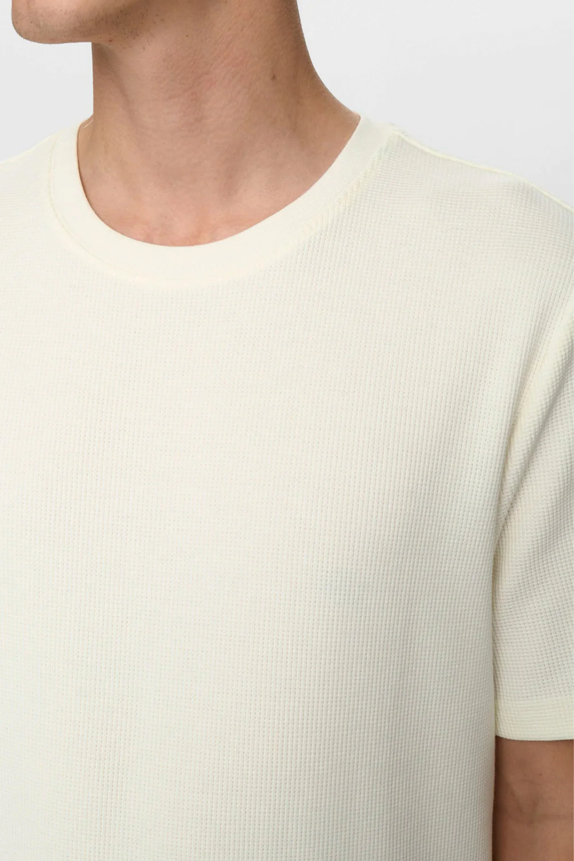 ANERKJENDT - AKKIKKI WAFFLE TEE - Image 3