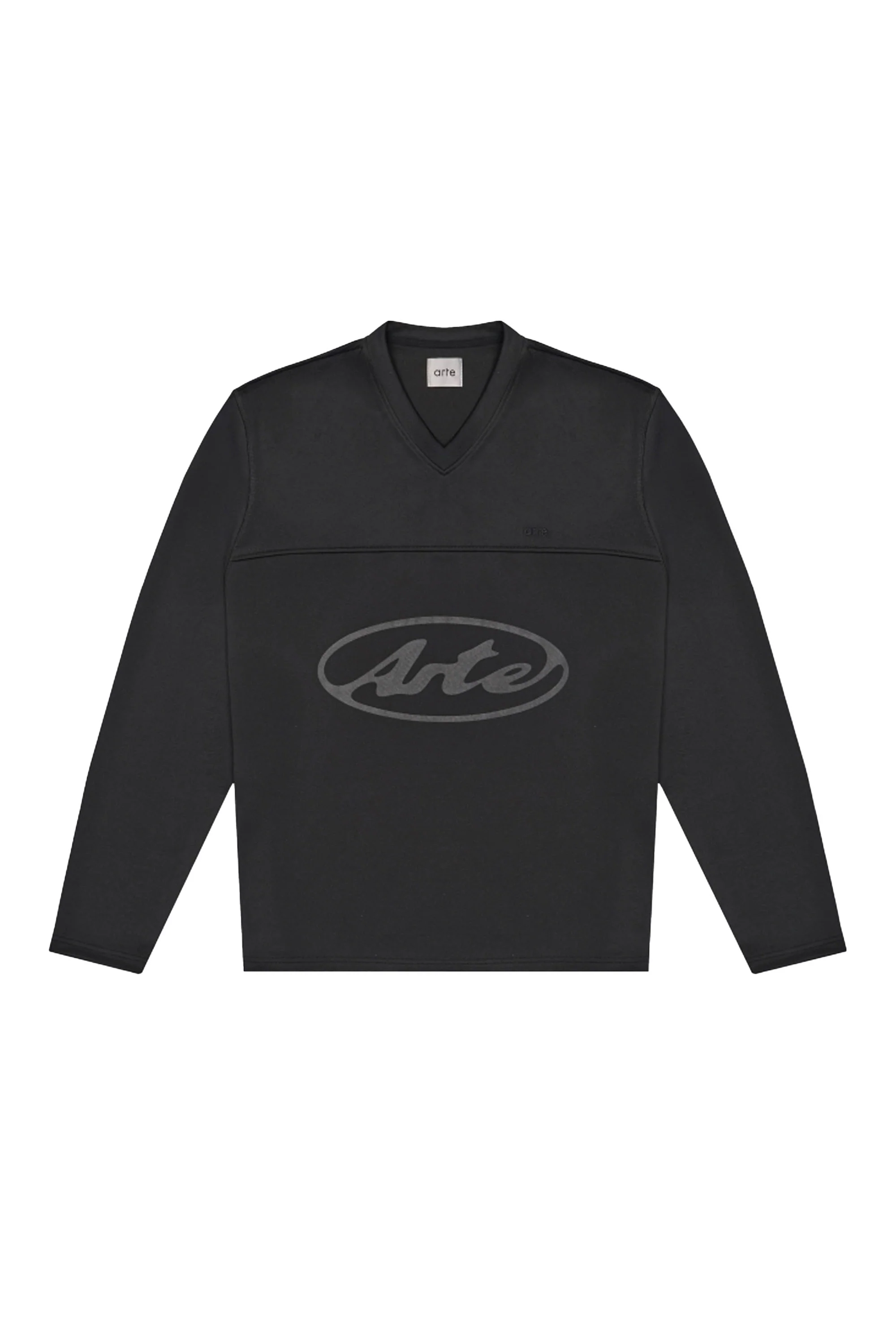 ARTE - CIRCLE LOGO LONGSLEEVE T-SHIRT - BLACK - Image 3