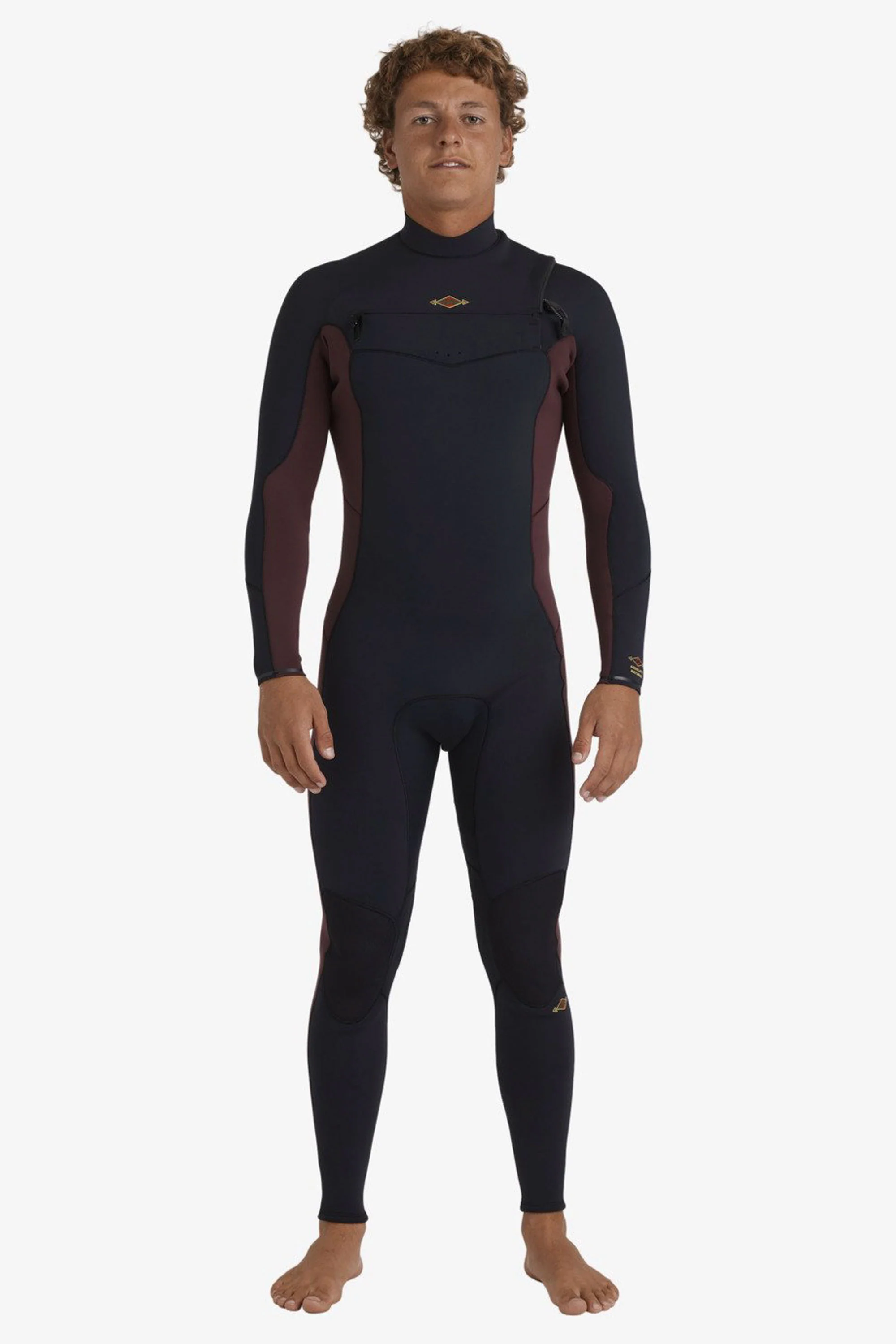 BILLABONG - ABSOLUTE NATURAL - 4/3mm - Chest zip - WINE - MAN