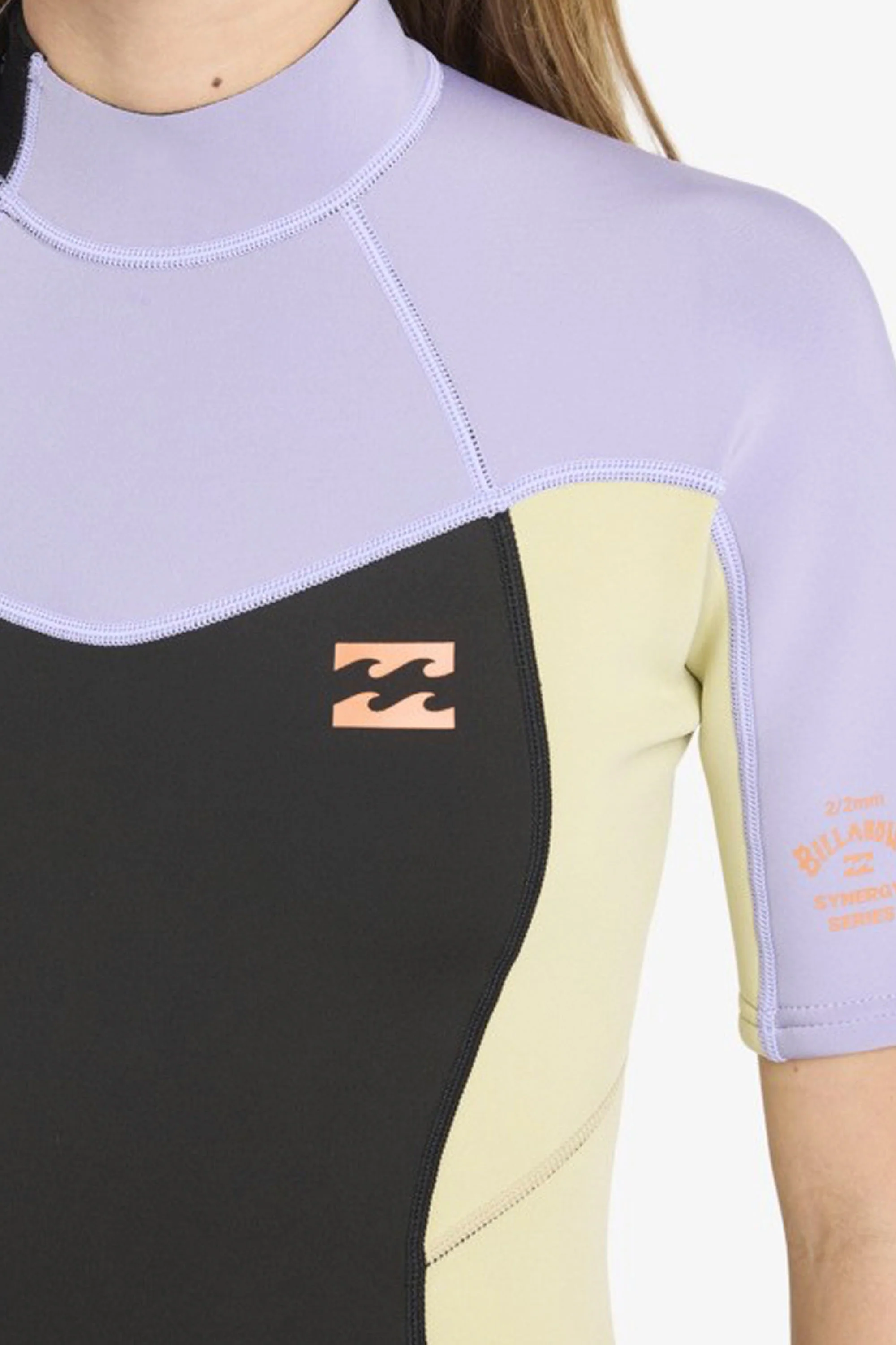 BILLABONG - SYNERGY - 2/2MM - BACK ZIP - GREY VIOLET - GIRL - Image 5