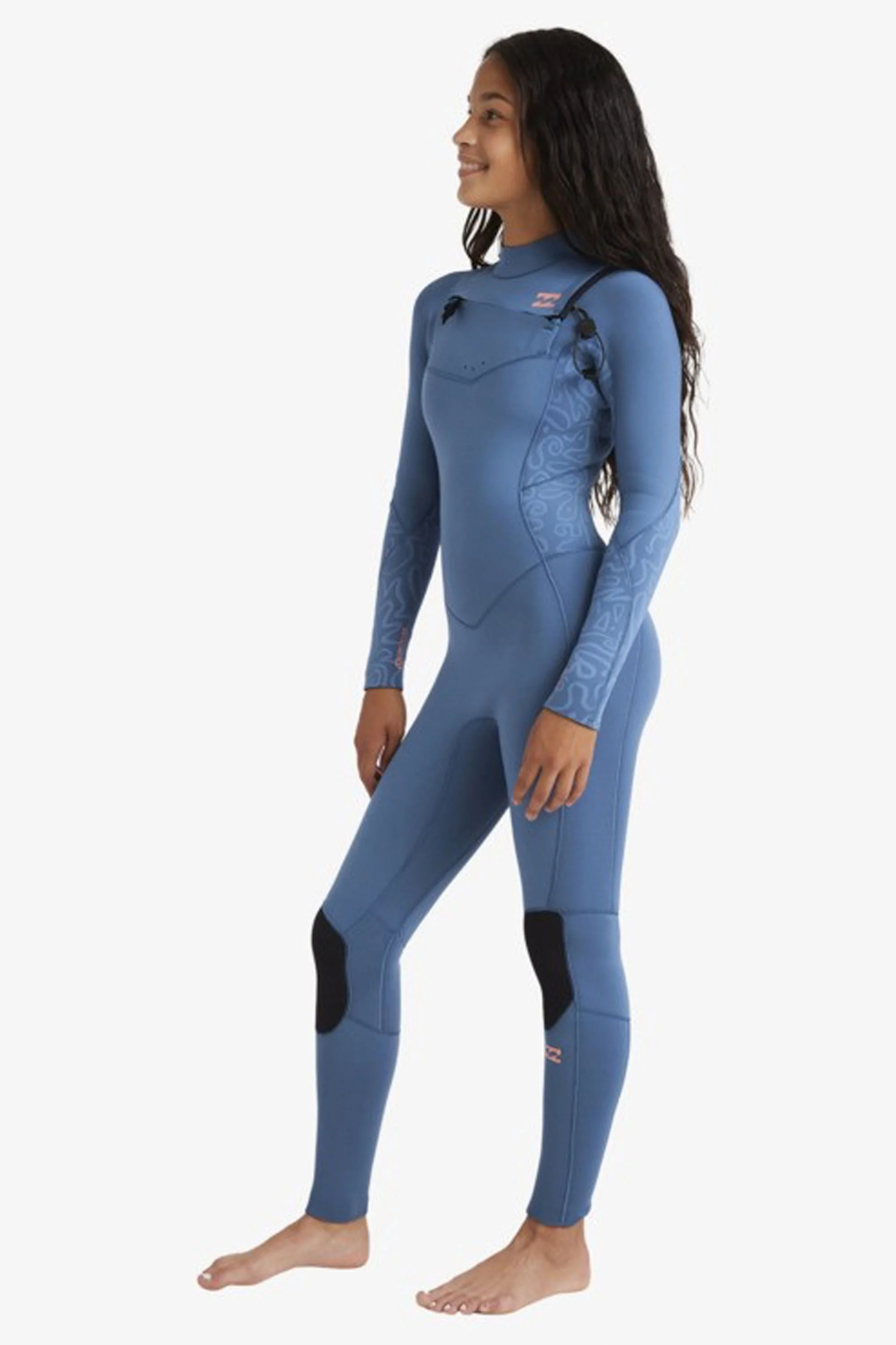 BILLABONG - SYNERGY NATURAL - 4/3mm - Chest zip - TIDAL BLUE - JUNIOR - Image 3