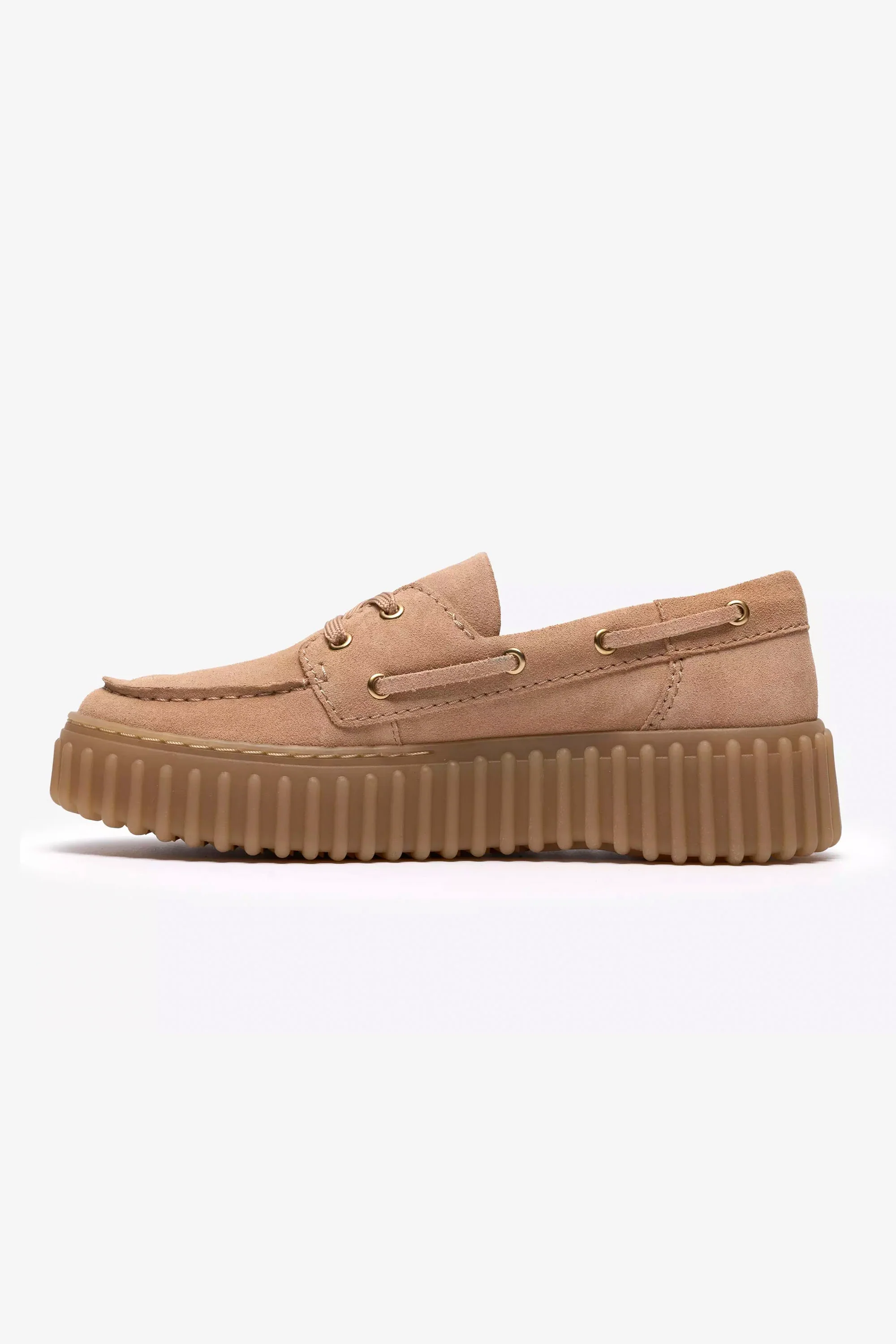 CLARKS - TORNHILL BOAT - BEIGE SUEDE - WOMAN - Image 4