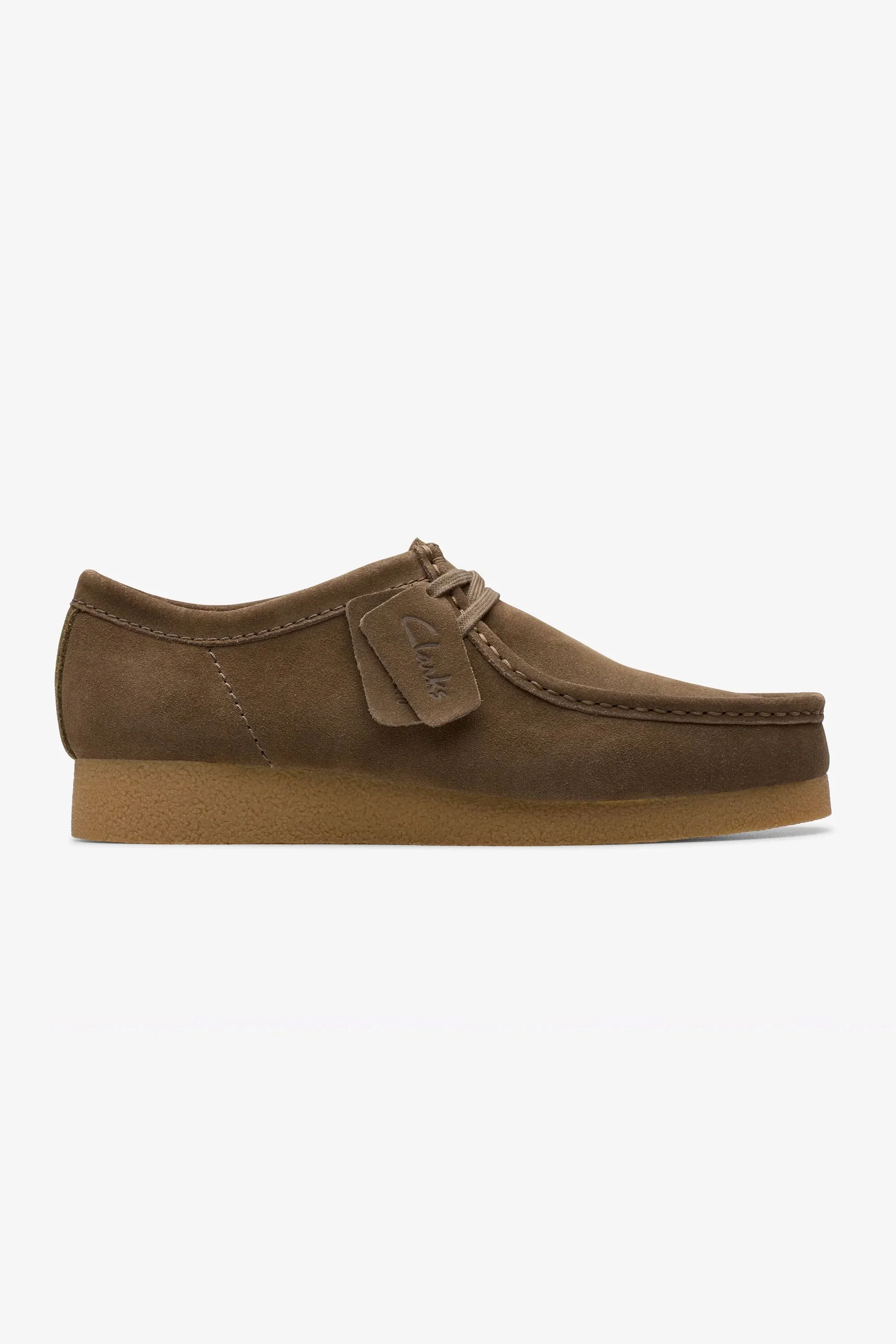 CLARKS - WALLABEE EVO - MAN - DARK OLIVE SUEDE