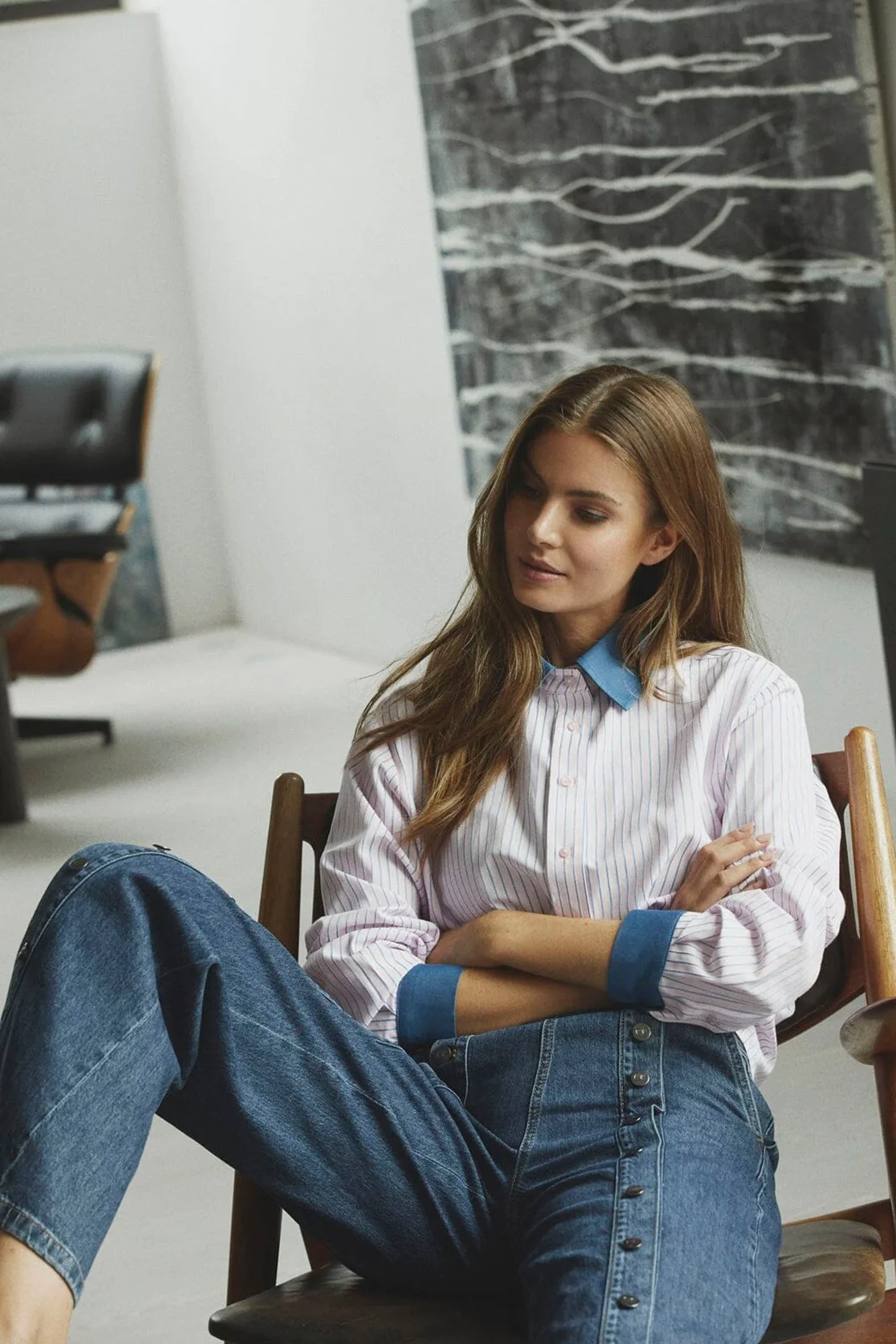 CO´COUTURE - KARINACC STRIPE MIX SHIRT - Image 2