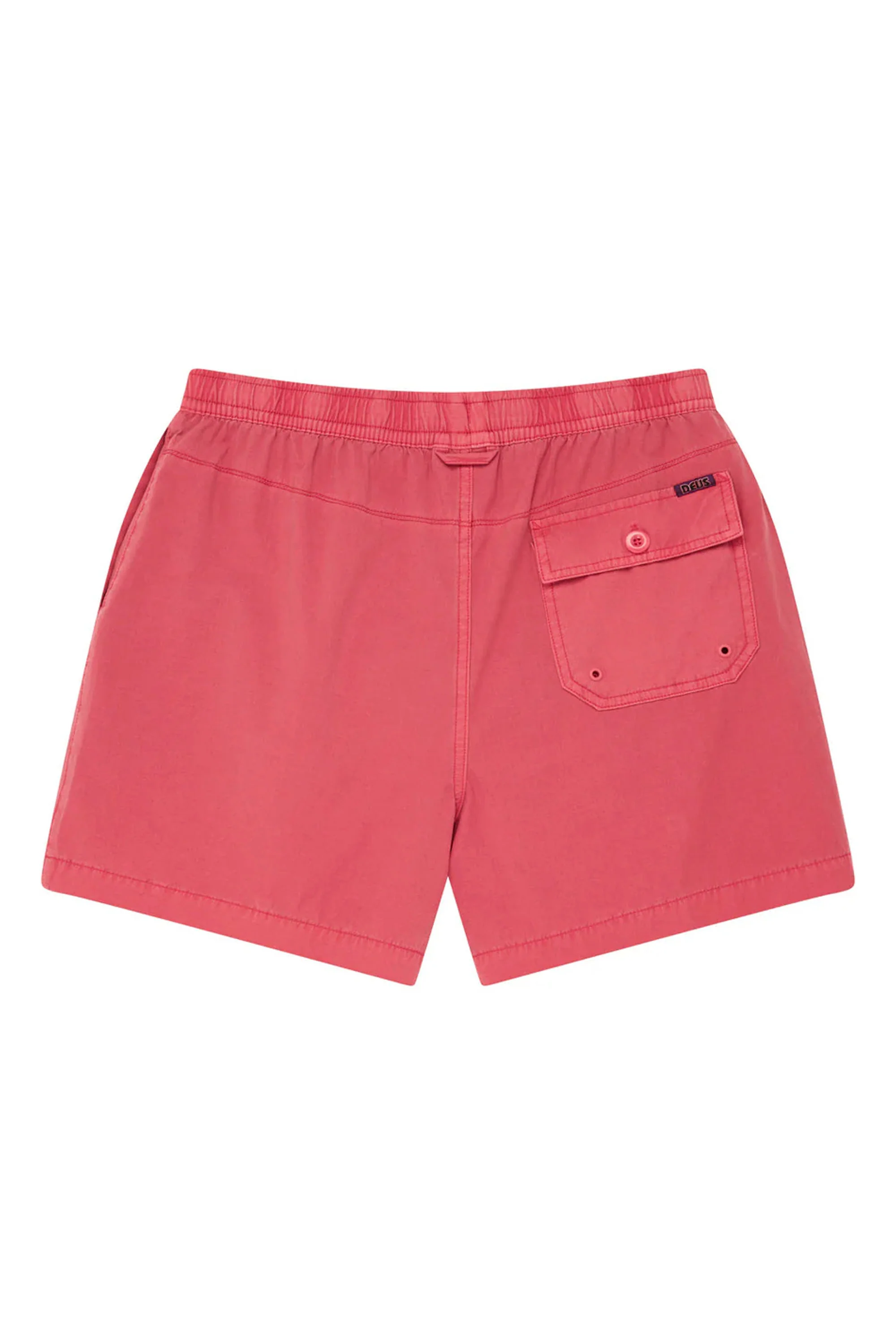 DEUS - SANDBAR GARMENT DYED MESH SHORT - MELON RED - Image 4