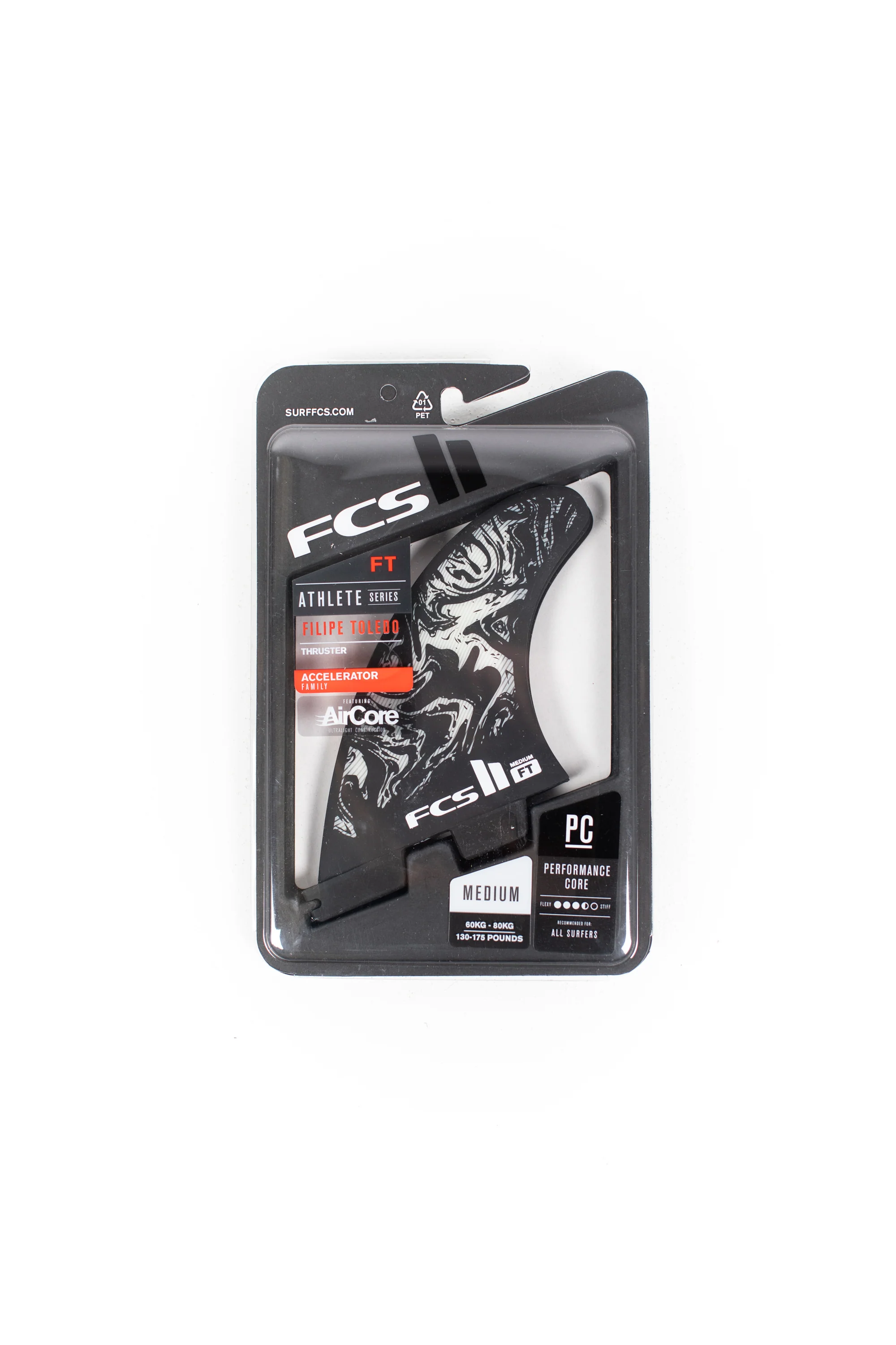 FCS - FCS II FILIPE TOLEDO - PC AIRCORE - BLACK WHITE - M - 3FINS - Image 5