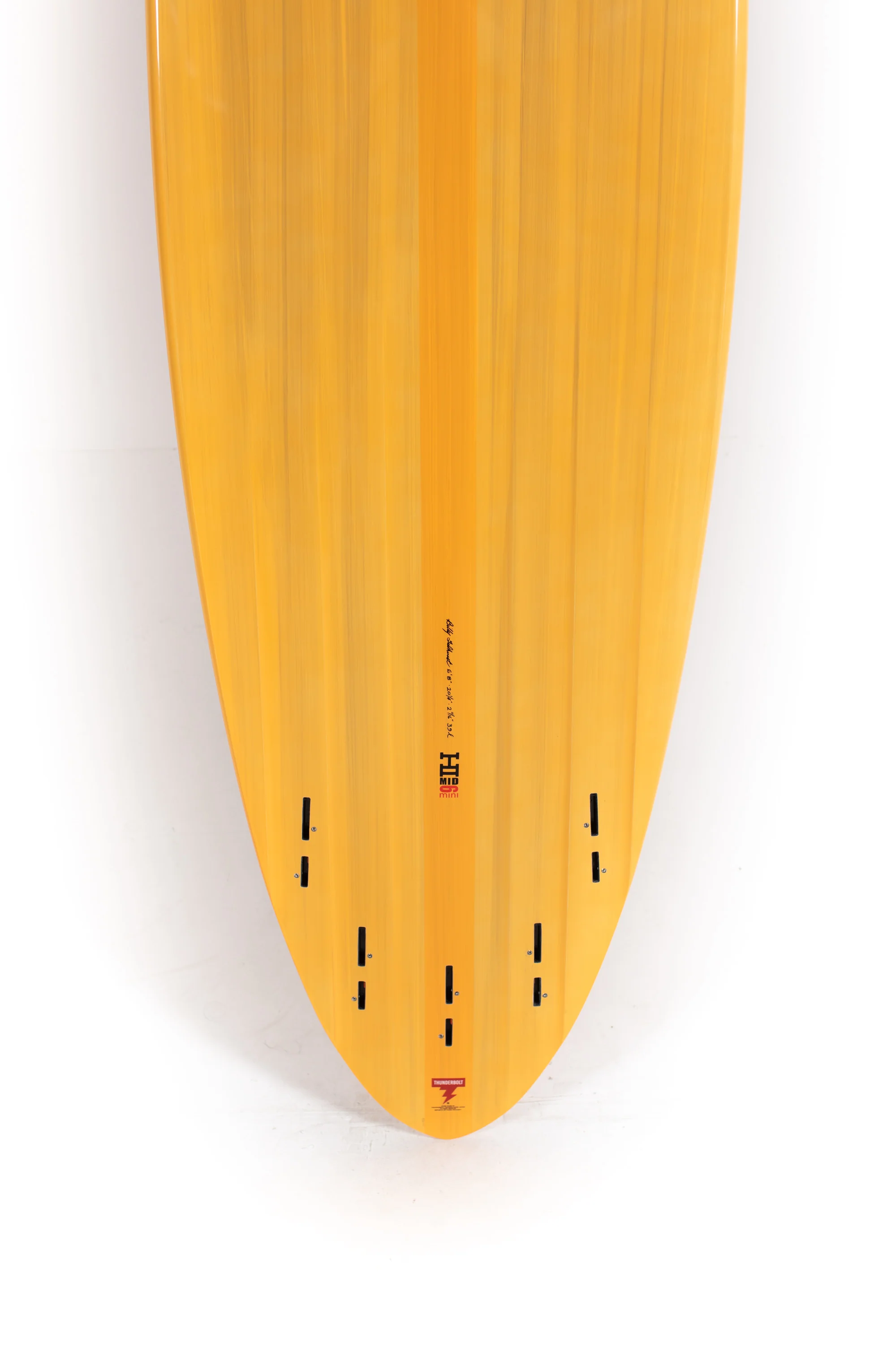 Harley Ingleby Surfboards - Mid 6 Mini - Orange - Thunderbolt Red - 6'8" x 20 1/4 x 2 11/16 x 39L - Image 8