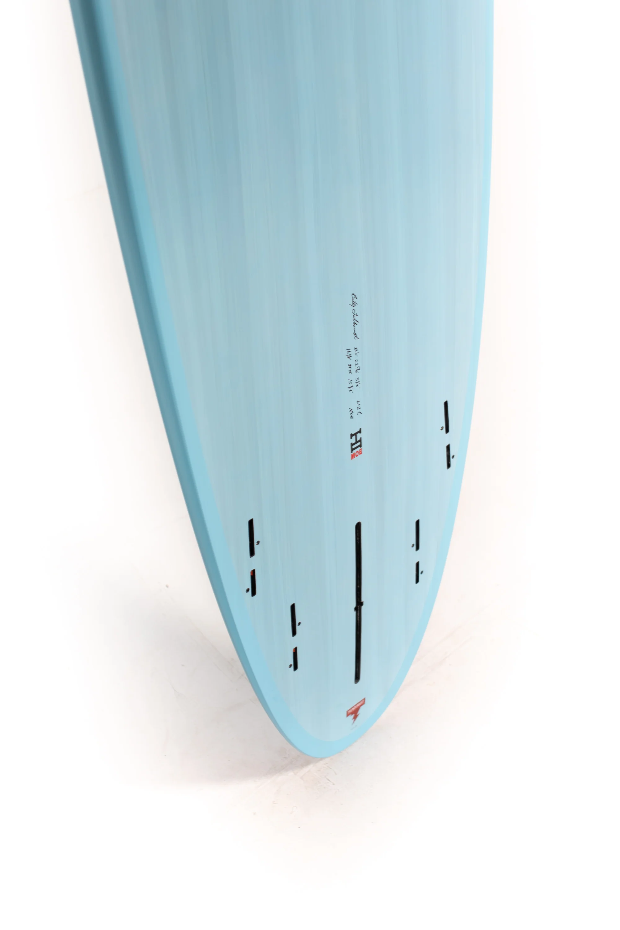Harley Ingleby Surfboards - Moe - Light Blue - Thunderbolt Red - 8'0" x 22 5/8" x 3 1/16" - 61.2L - Image 10