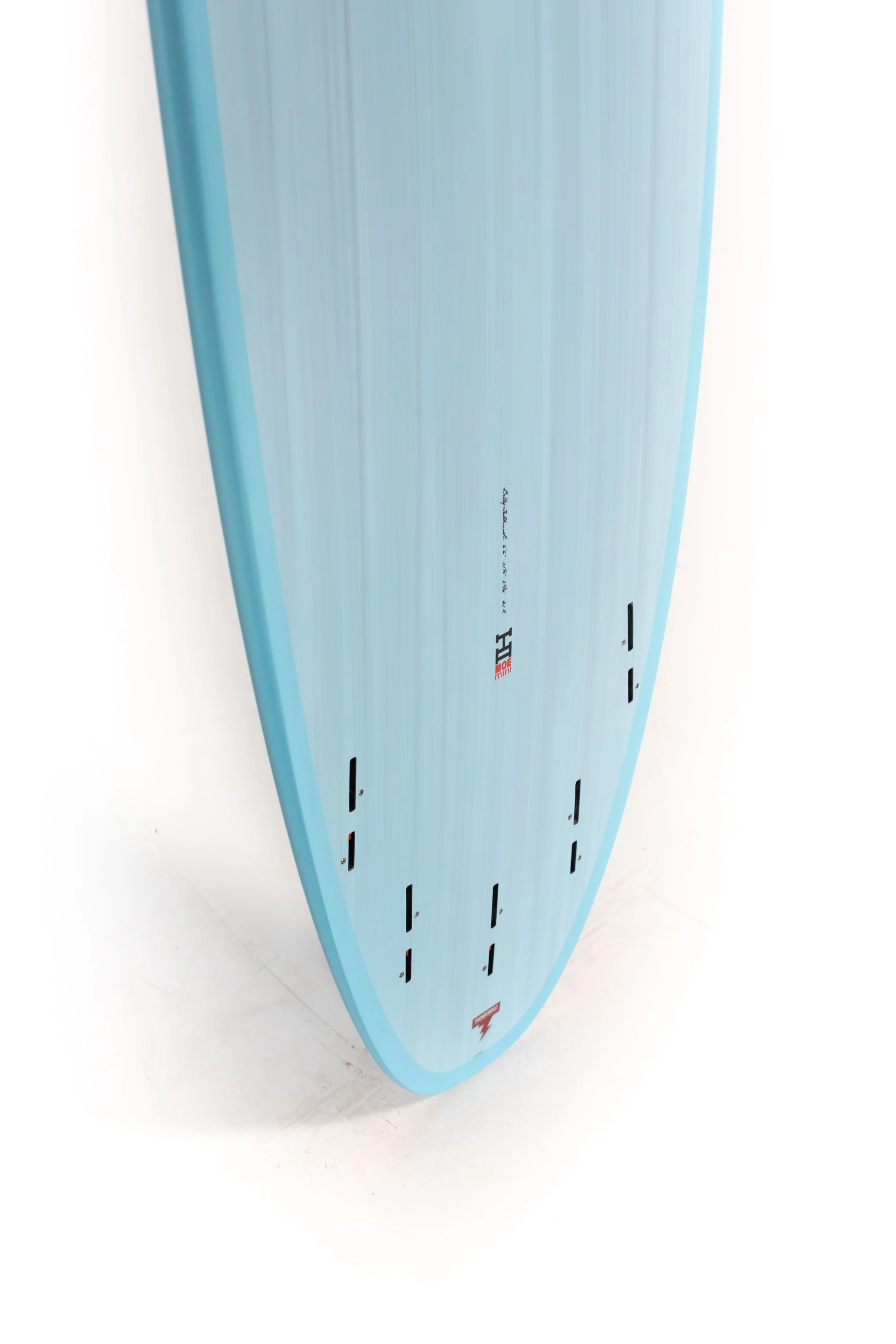 Harley Ingleby Surfboards - Moe Mini - Light Blue - Thunderbolt Red - 6'6" x 21 1/2" x 2 5/8" - 41L - Image 10