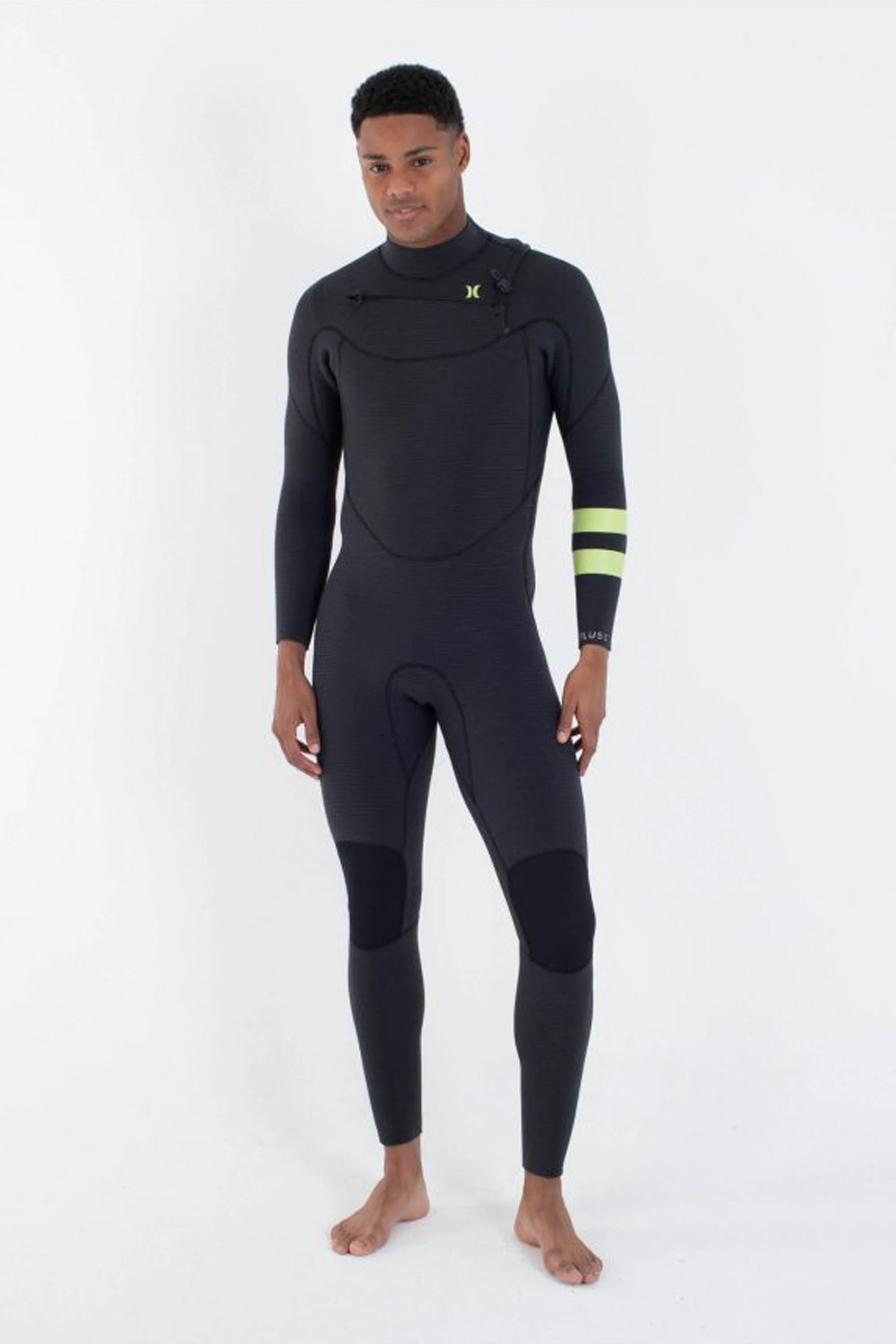 HURLEY - PLUS - 4/3mm - Front zip - BLACK/LIME - MAN