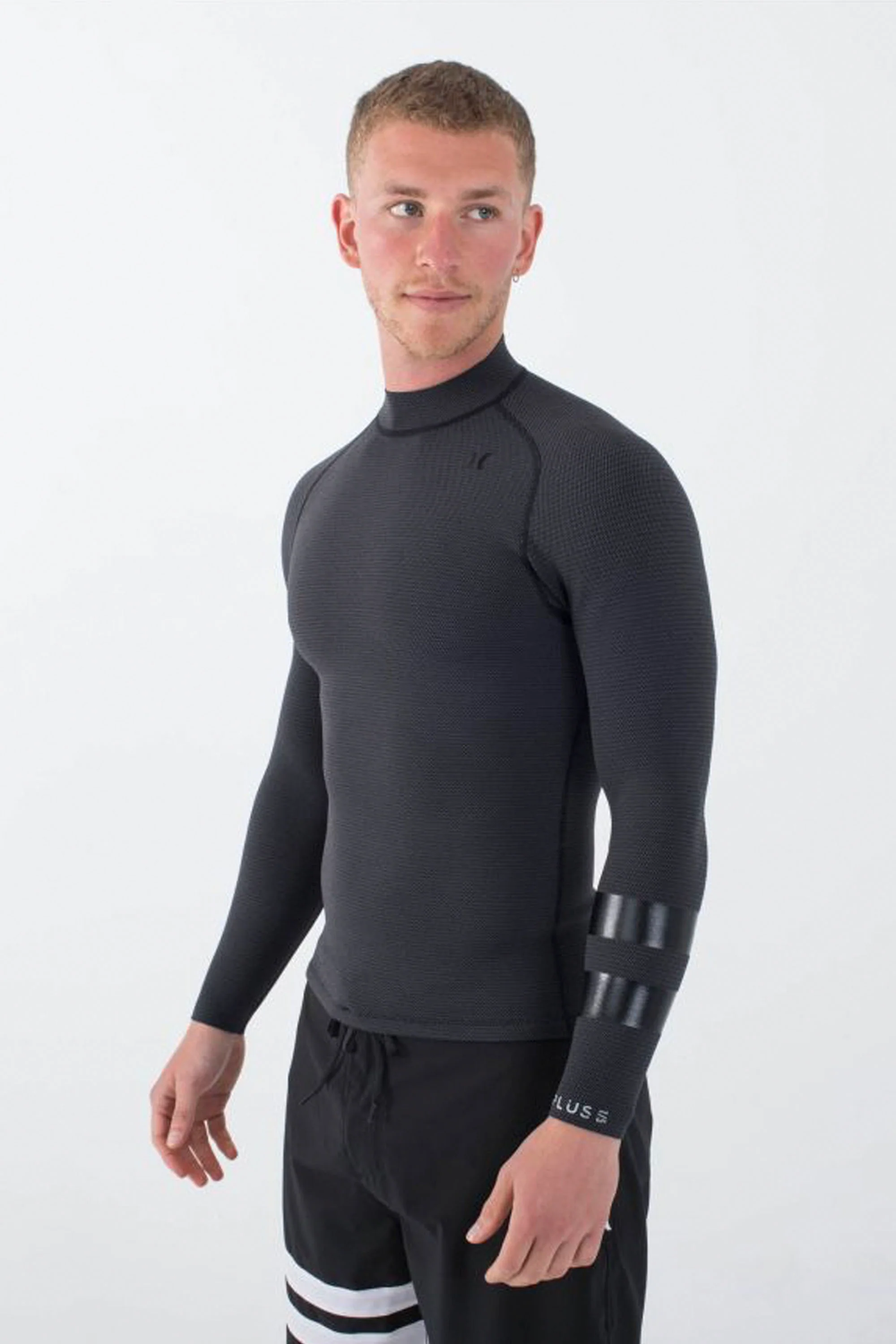HURLEY - PLUS JACKETS TEXTURE - 1.5/1MM - LONG SLEEVE - BLACK/GRAPHITE - MAN - Image 3