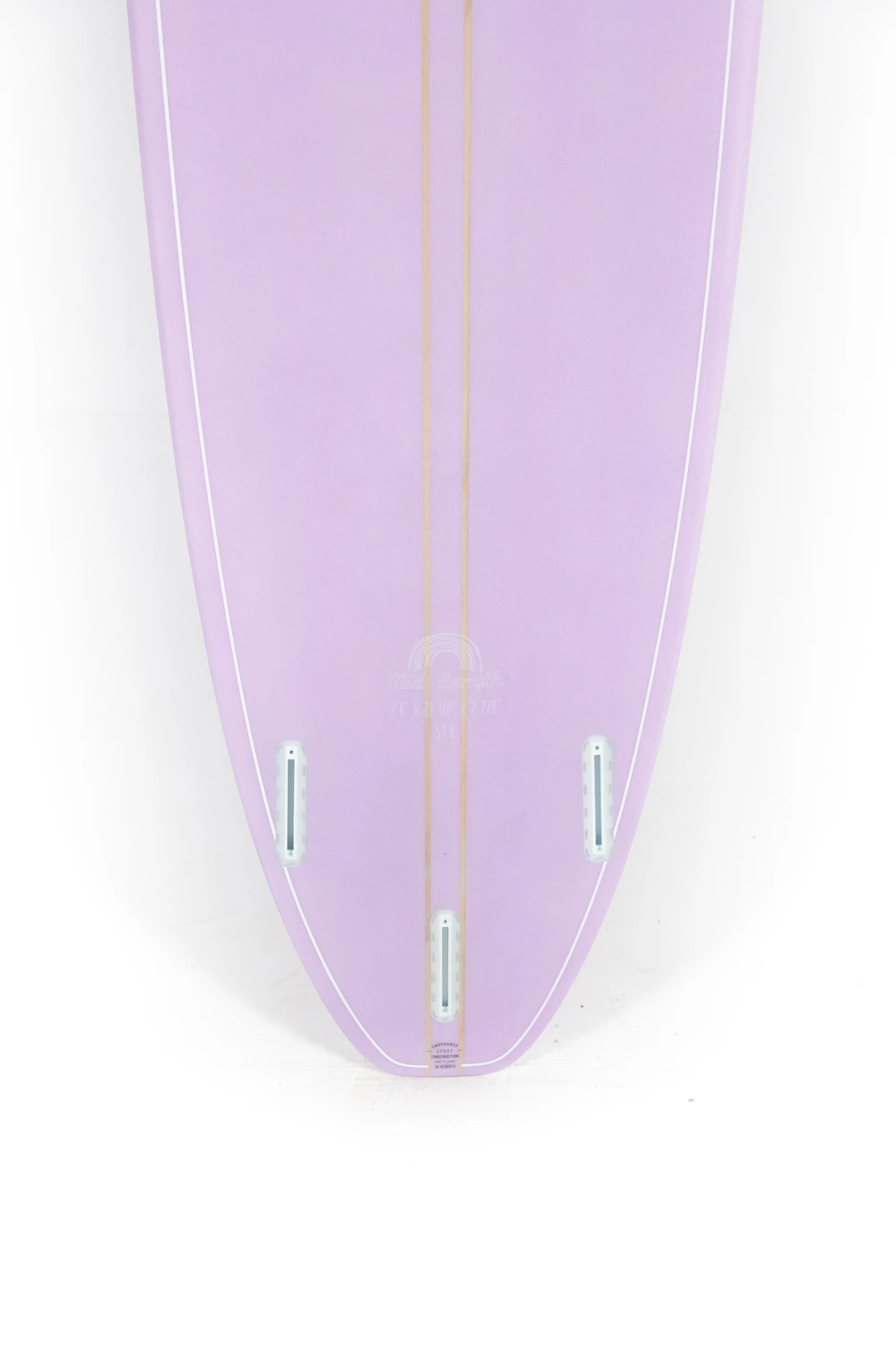 PRE ORDER | Indio Surfboards - MID LENGTH Lilac - 7'6" x 21 1/2 x 2 7/8 - 53,10L - Image 8