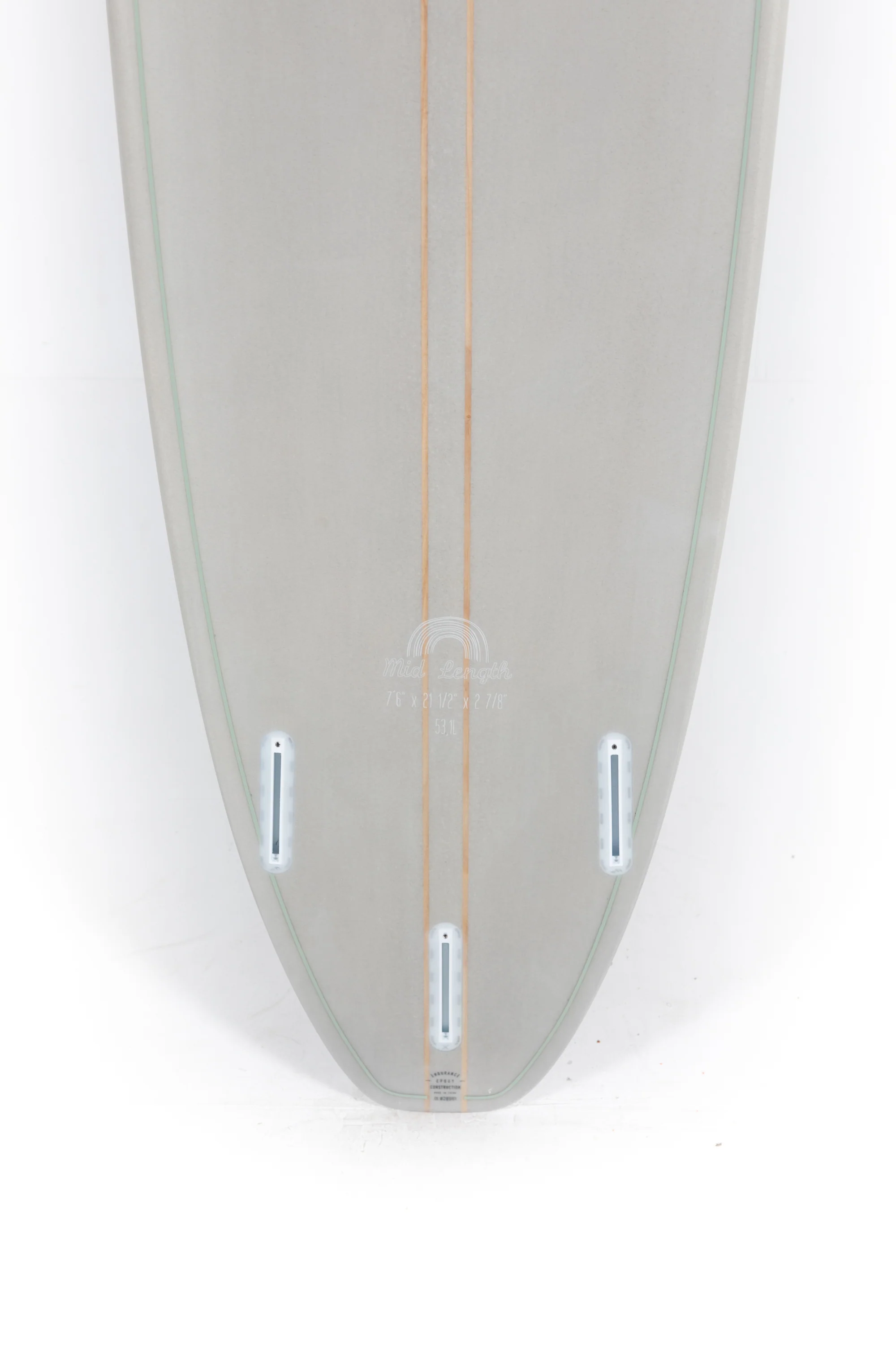 PRE ORDER | Indio Surfboards - MID LENGTH Grey - 7'6" x 21 1/2 x 2 7/8 - 53,10L - Image 8