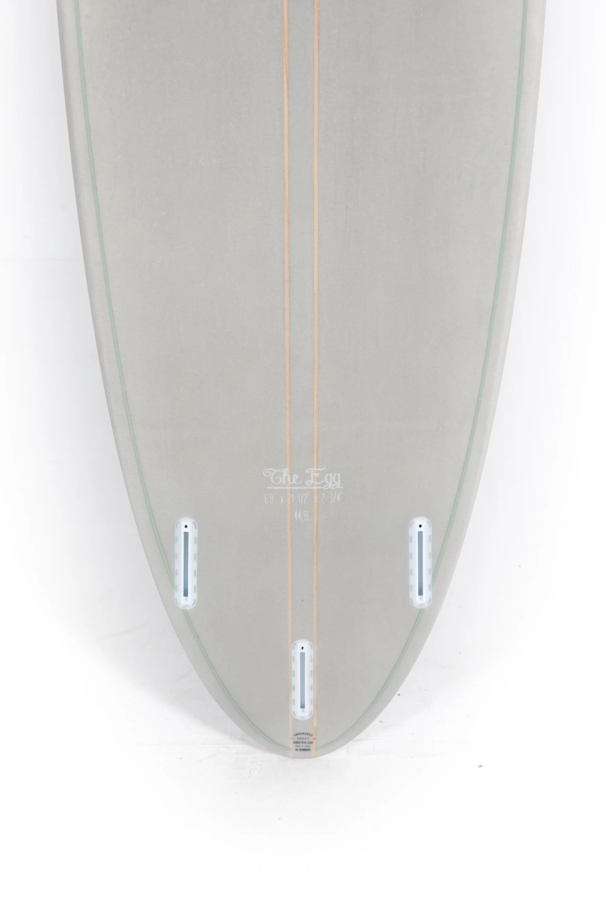 Indio Surfboards - THE EGG Gray - 6'8" x 21" 1/2 x 2 3/4 - 44,90L - Image 8
