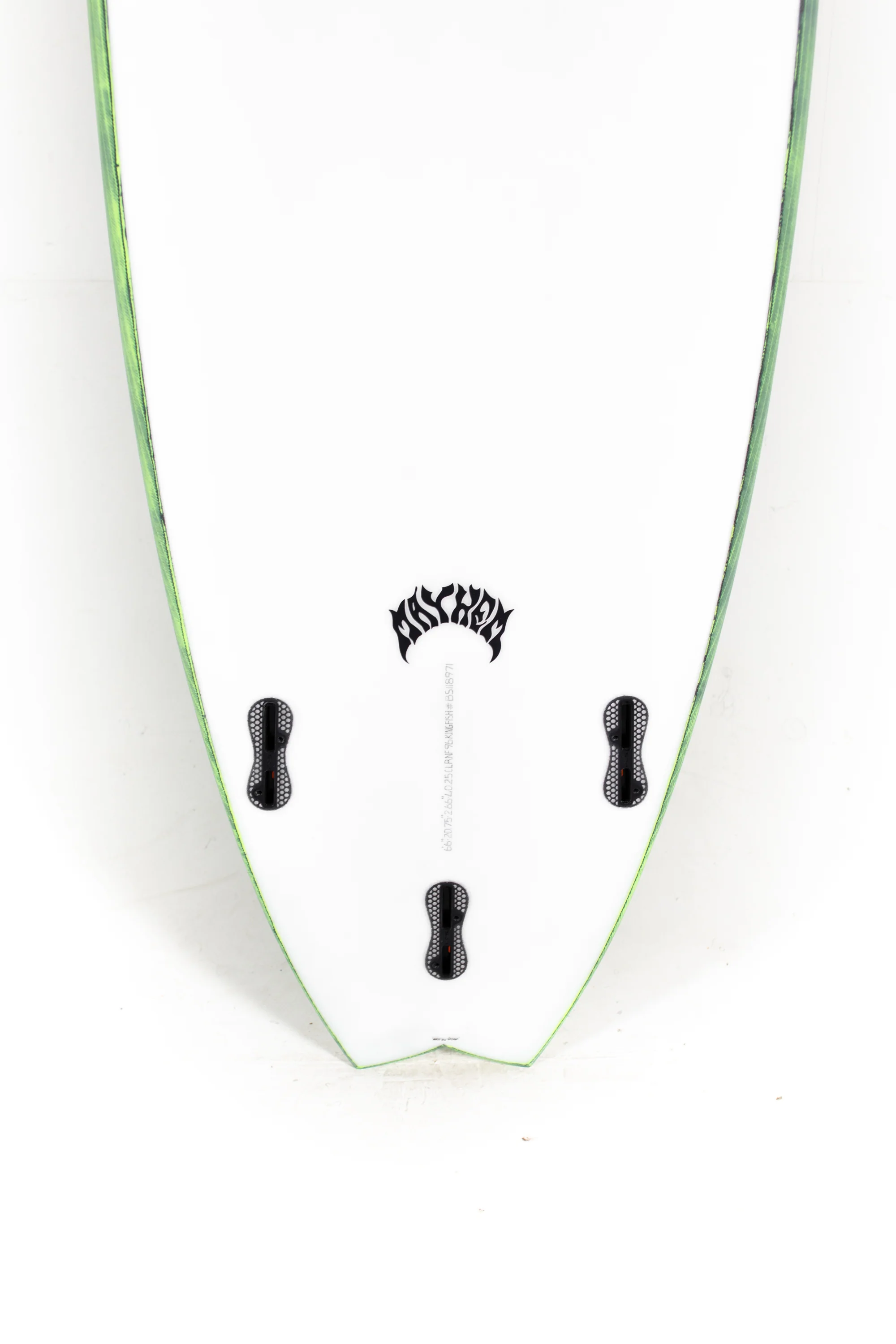 Lost Surfboards - RNF '96 KING FISH by Matt Biolos - BLACK SHEEP - FCS II - GREEN - 6'6" x 20.75" x 2.66 - 40.25L - BS118971 - Image 8