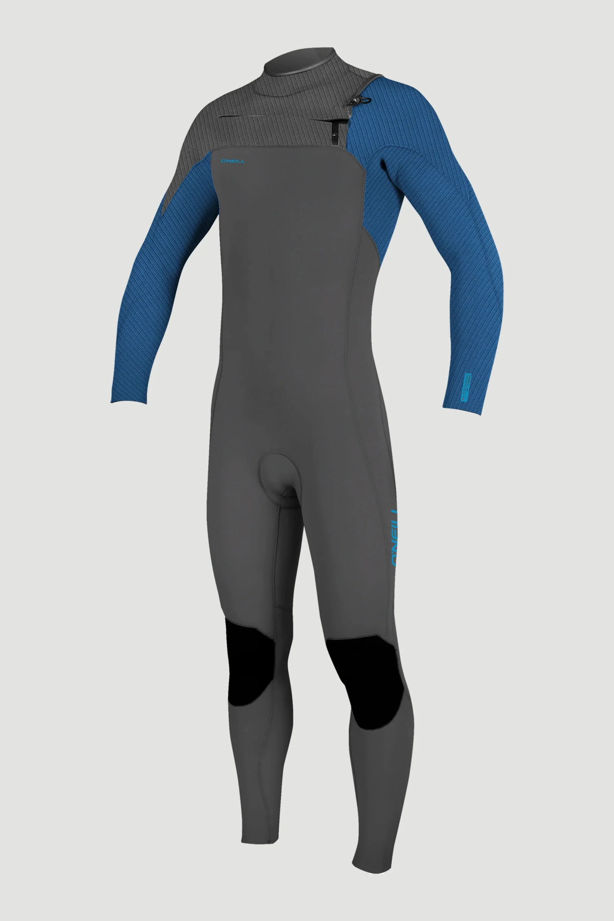 O´NEILL - HYPERFREAK - 5/4+mm - Chest Zip - GRAPHITE/SMOKE/BALI BLUE - JUNIOR