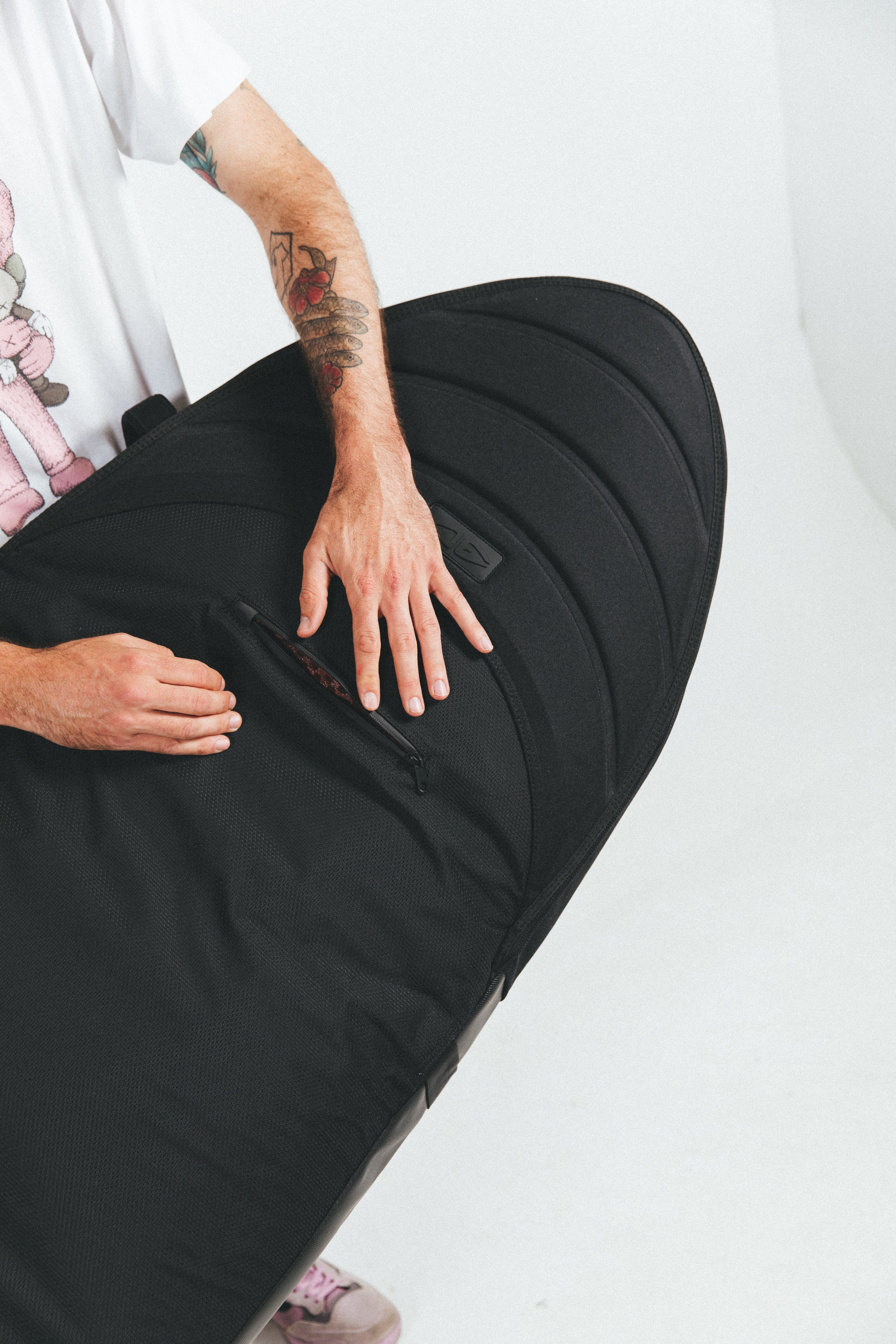 OCEAN+EARTH - DOUBLE APEX FISH SHORTBOARD BAG - BLACK - 6.0 - Image 8