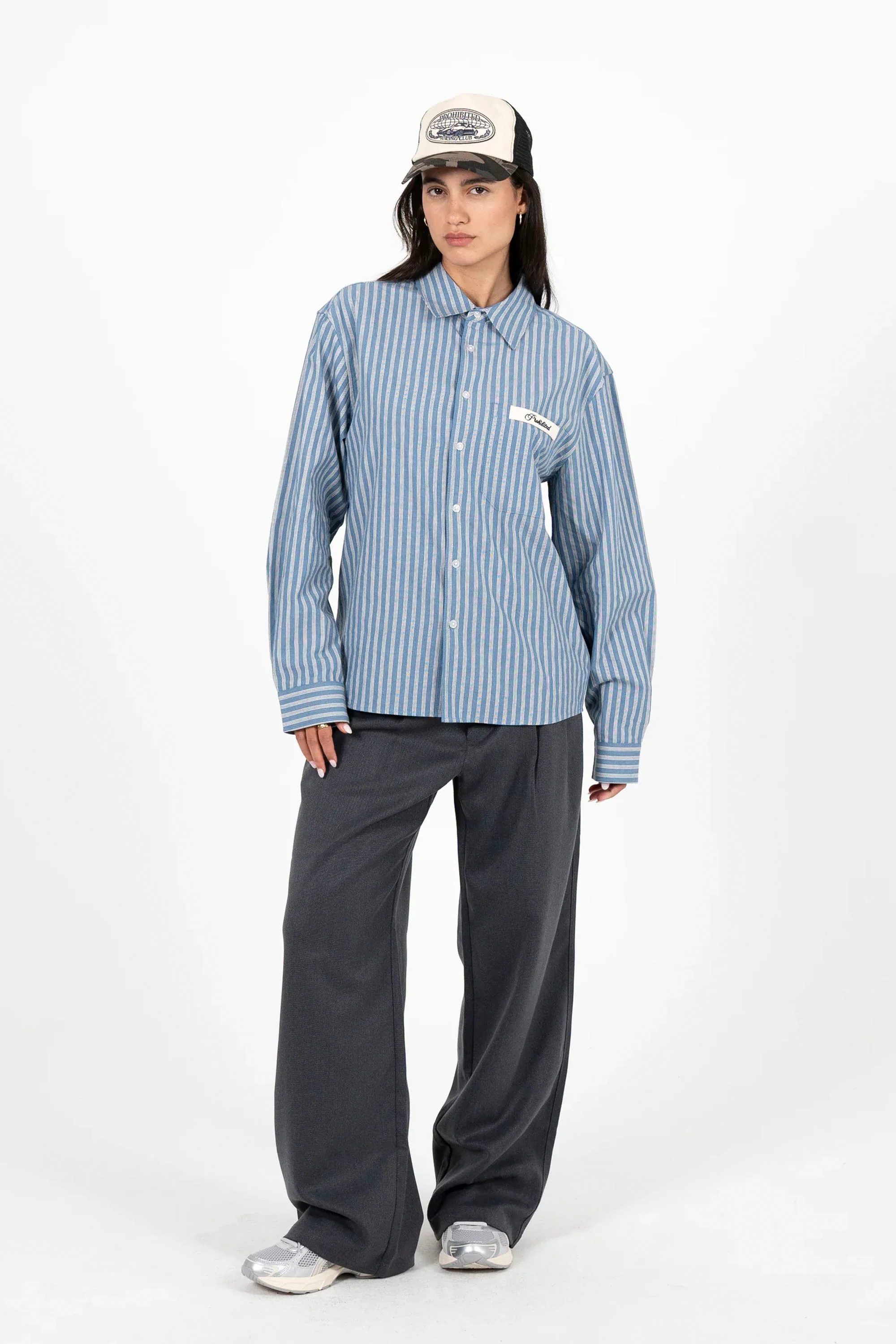 PROHIBITED - DRIFT DRESS SHIRT - BLUE - Image 3