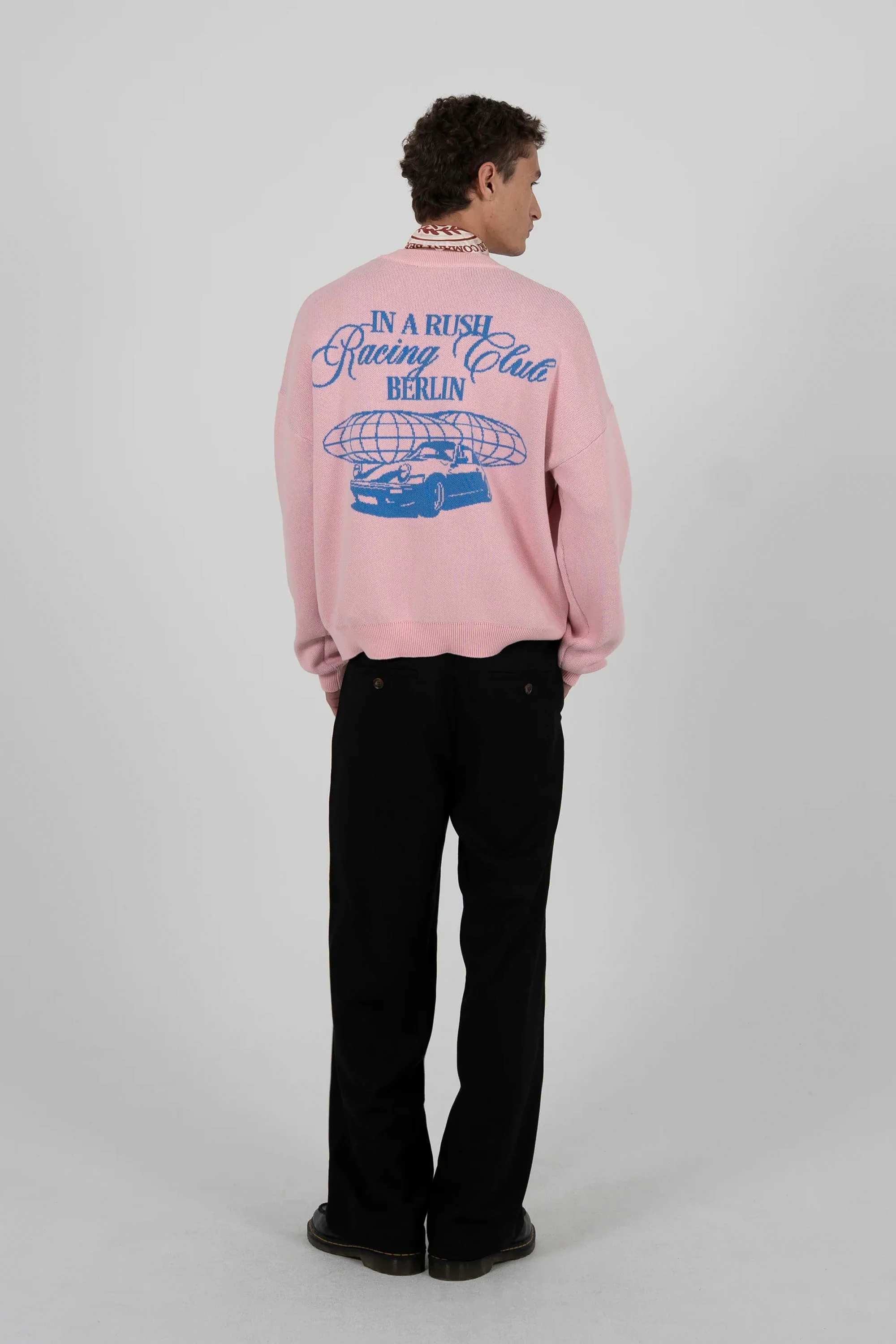 PROHIBITED - VORTEX KNIT SWEATER - ROSE - Image 4