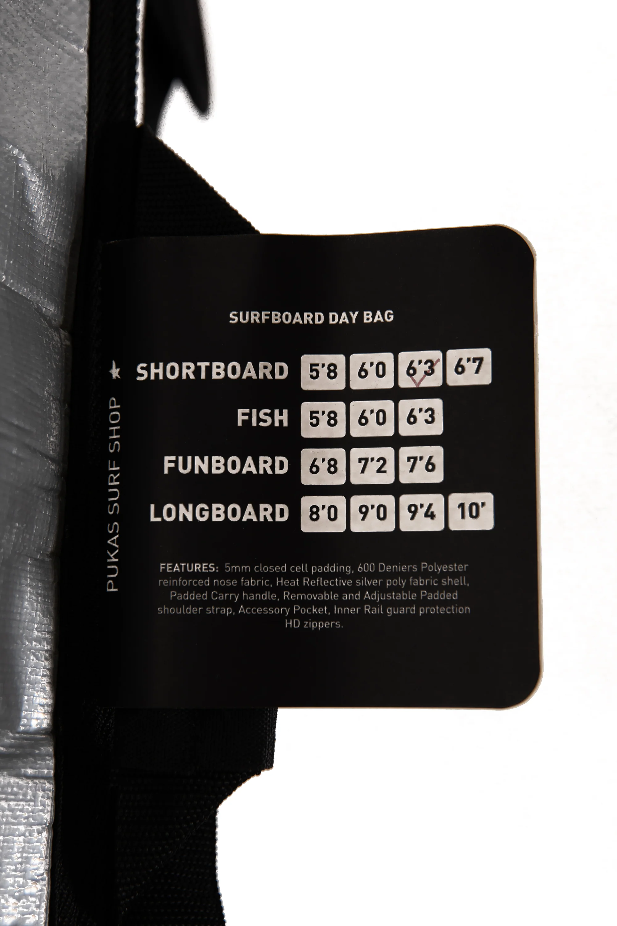 PUKAS SURF SHOP - NO LOGO 6´3 SHORTBOARD DAY BAG - Image 4