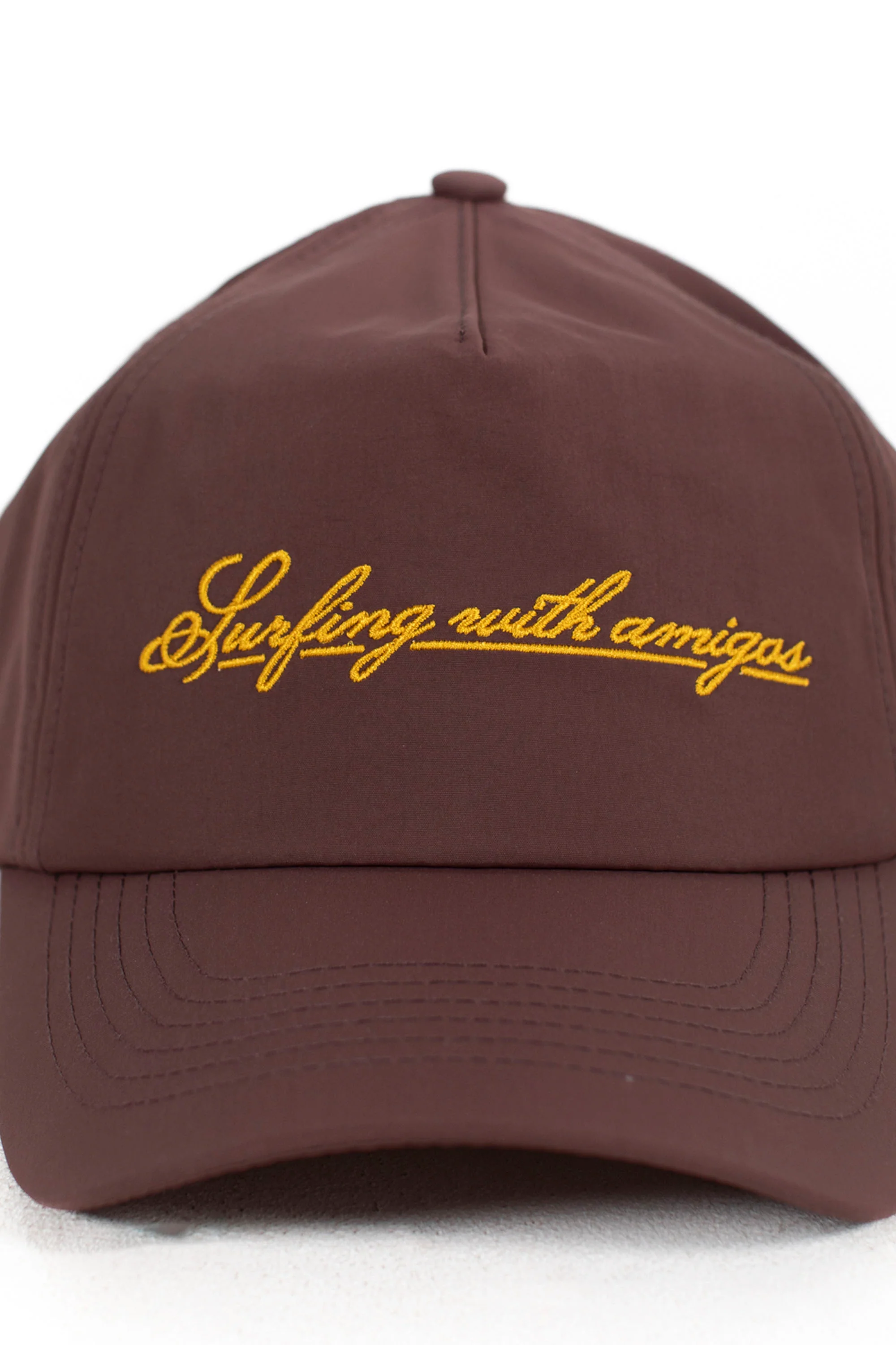 PUKAS SURF SHOP - SURFING WITH AMIGOS CAP - COGNAC - Image 3