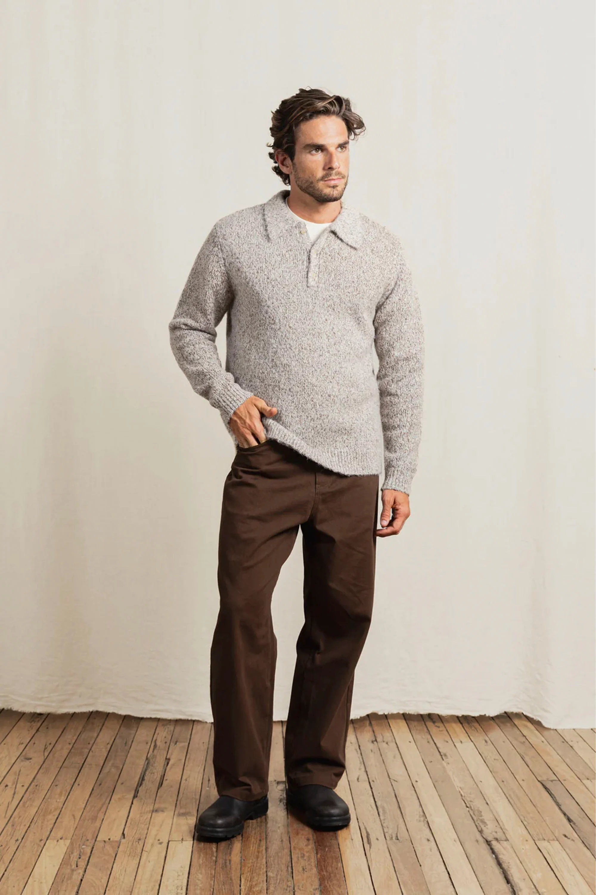 RHYTHM - KINETIC COLLARED KNIT - Image 3