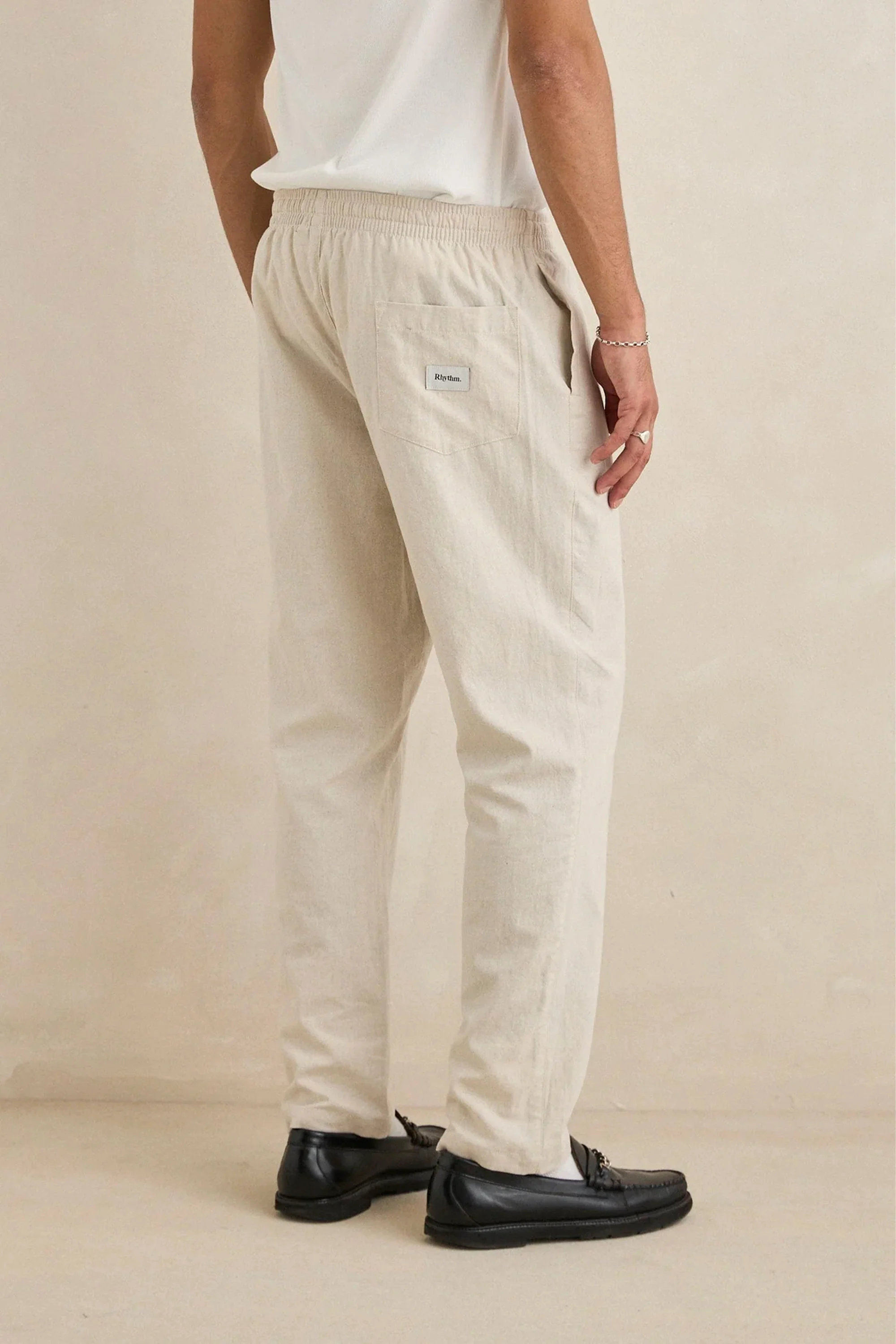 RHYTHM - LINEN JAM PANT - BONE - Image 3