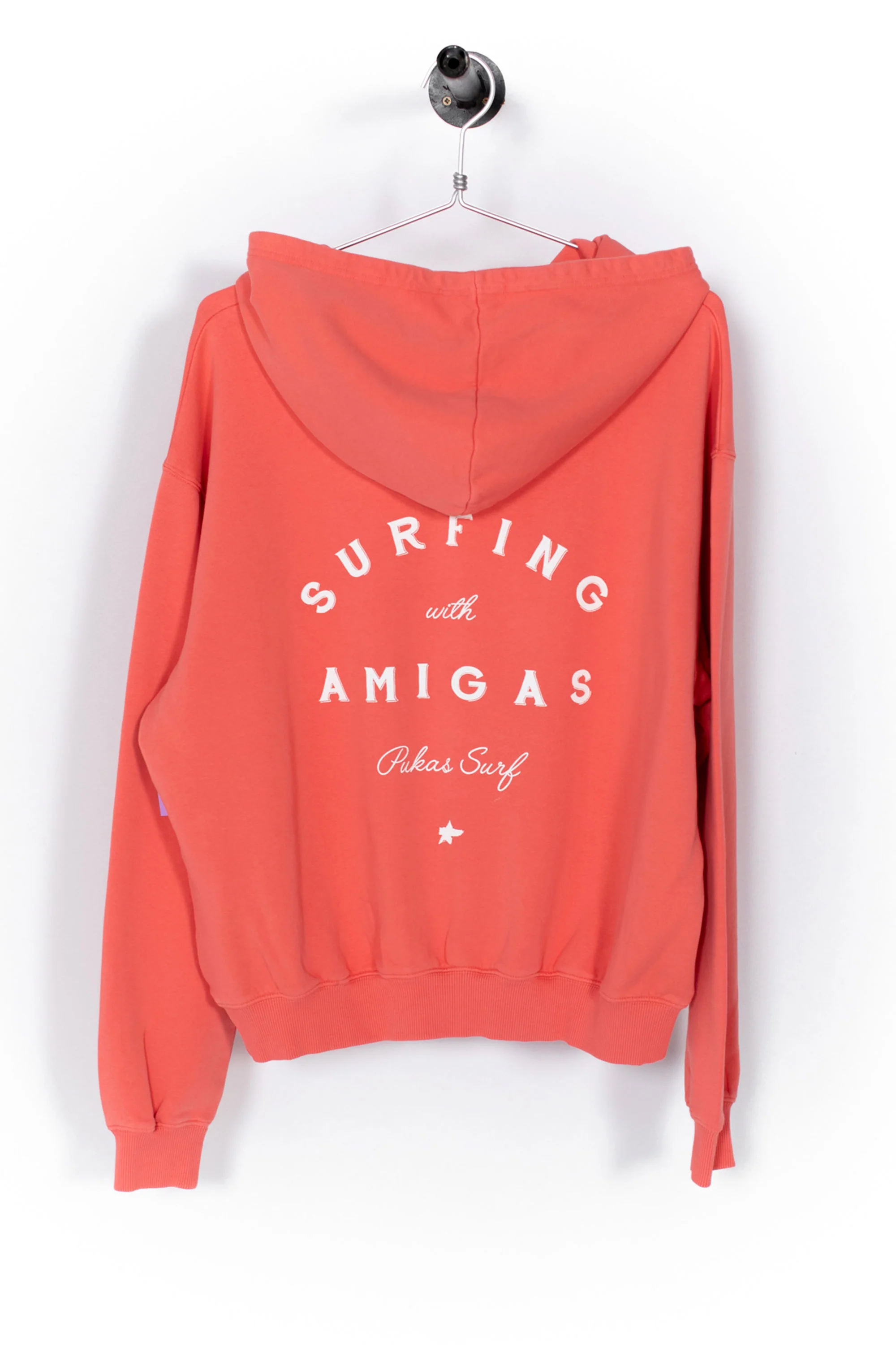 SURFING THE BASQUE COUNTRY - SURFING WITH AMIGAS HOODIE - CORAL - Image 2