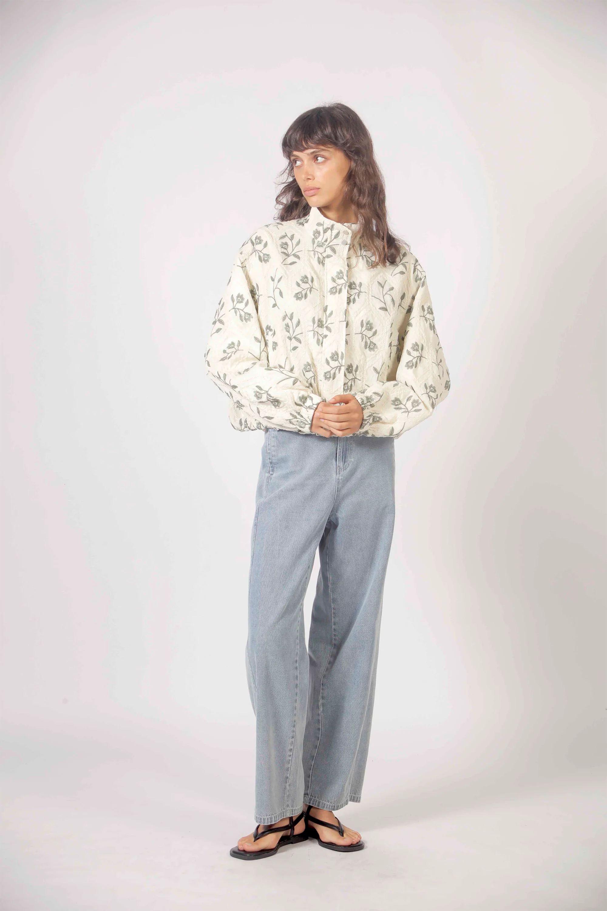 THE KORNER - EMBROIDERED FLOWERS JACKET - Image 2
