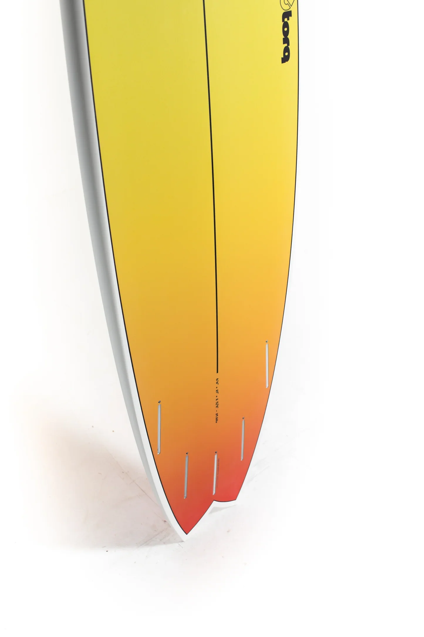 Torq Surfboards - MODFISH - Yellow Orange Retro Fade - 6'3" x 20 1/2 x 2 1/2 - 36L - Image 10