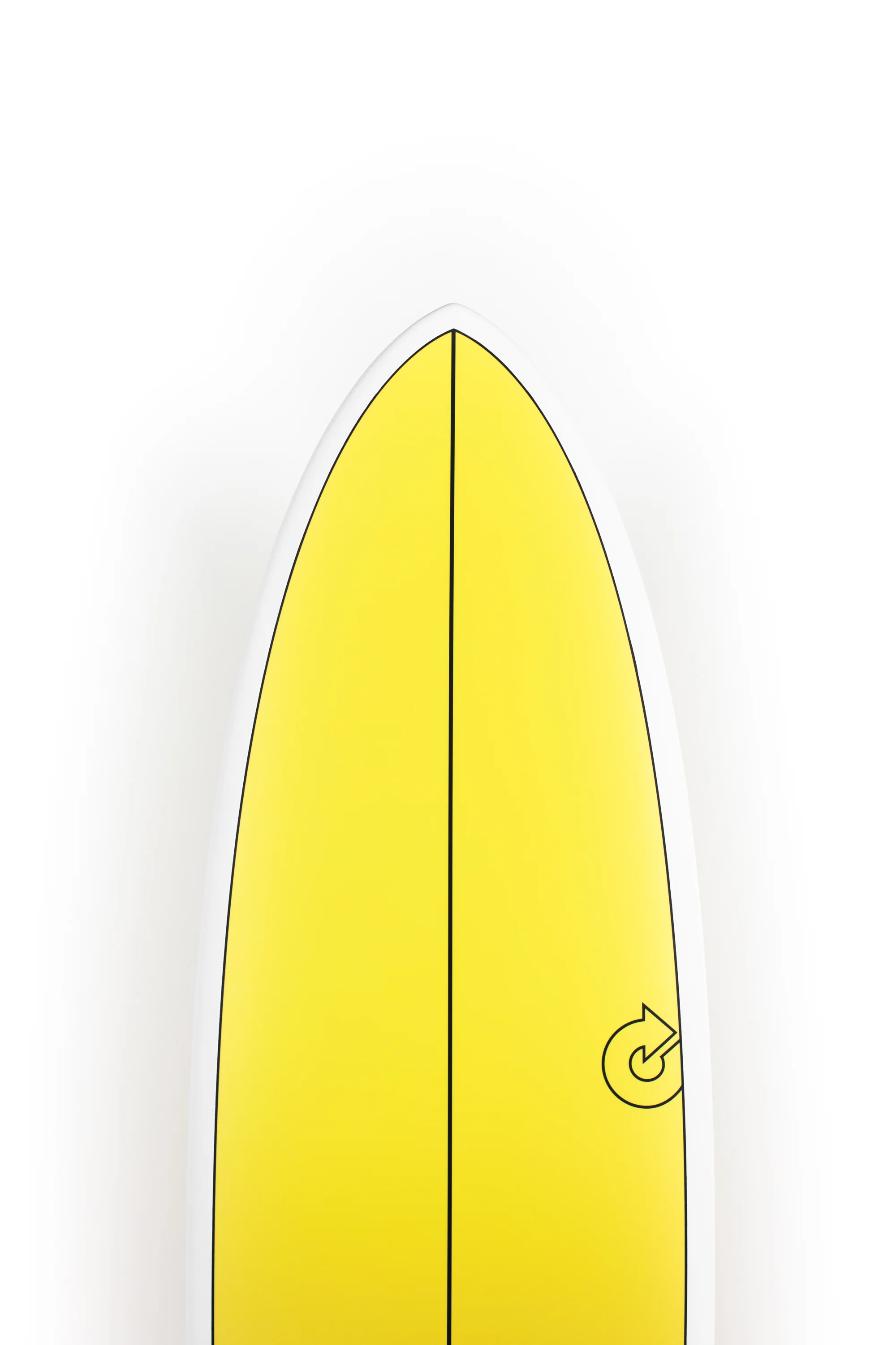 Torq Surfboards - MODFISH - Yellow Orange Retro Fade - 6'6" x 21 x 2 5/8 - 39,6L - Image 3
