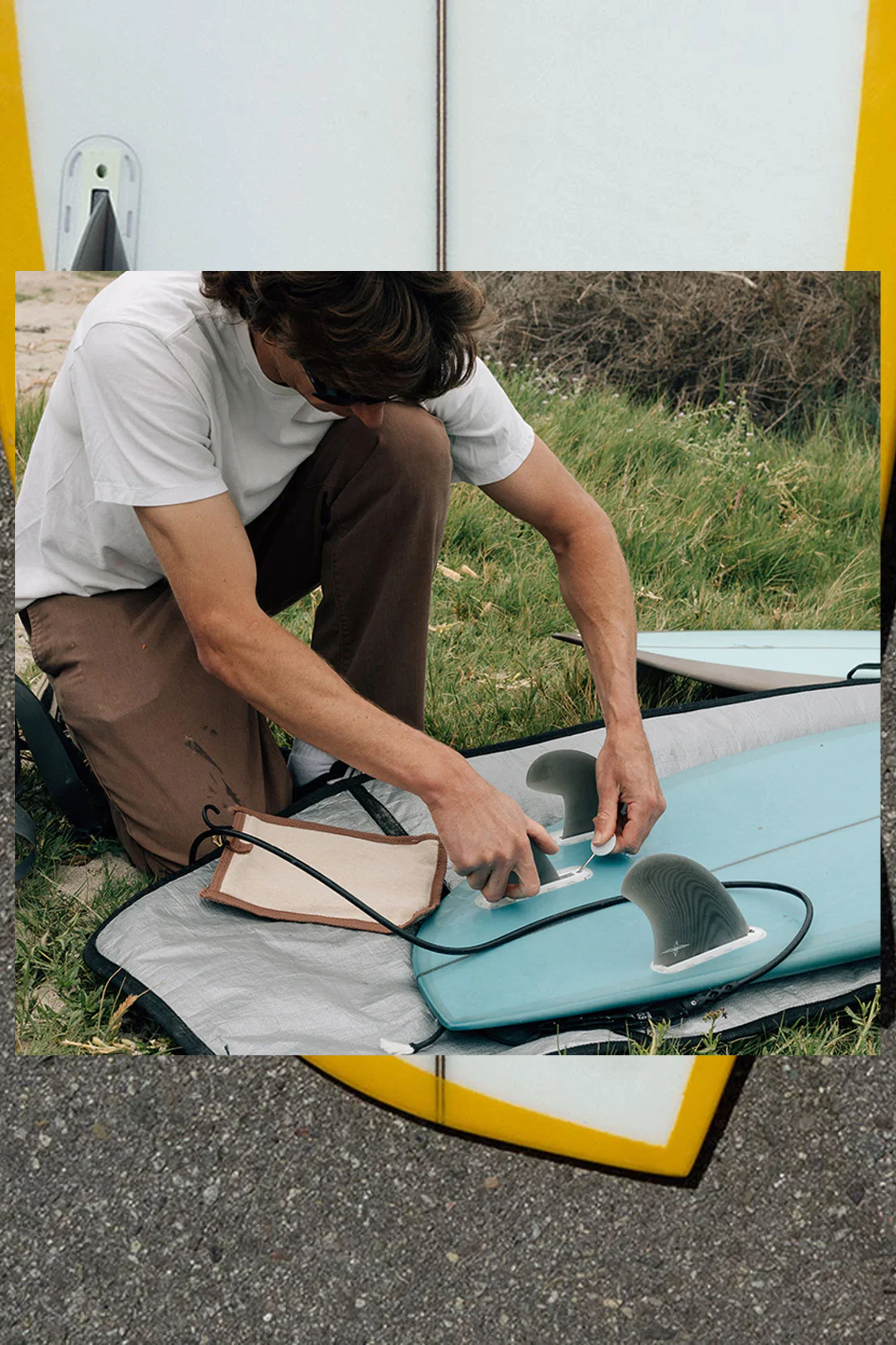 TRUE AMES - RYAN BURCH ASYM GOOFY - SMOKE - 3FINS - Image 3